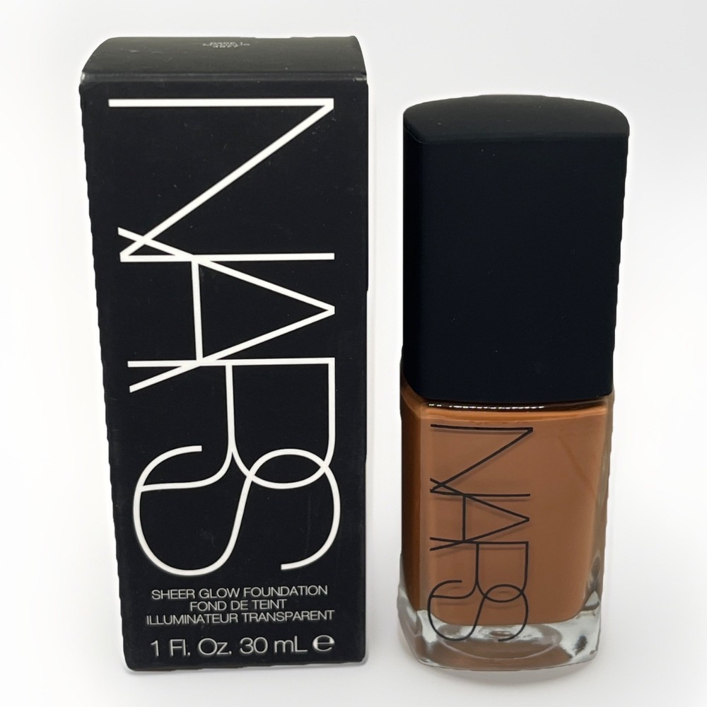 NIB Nars Sheer Glow Foundation Buildable Coverage Dark 1 Manaus 4877